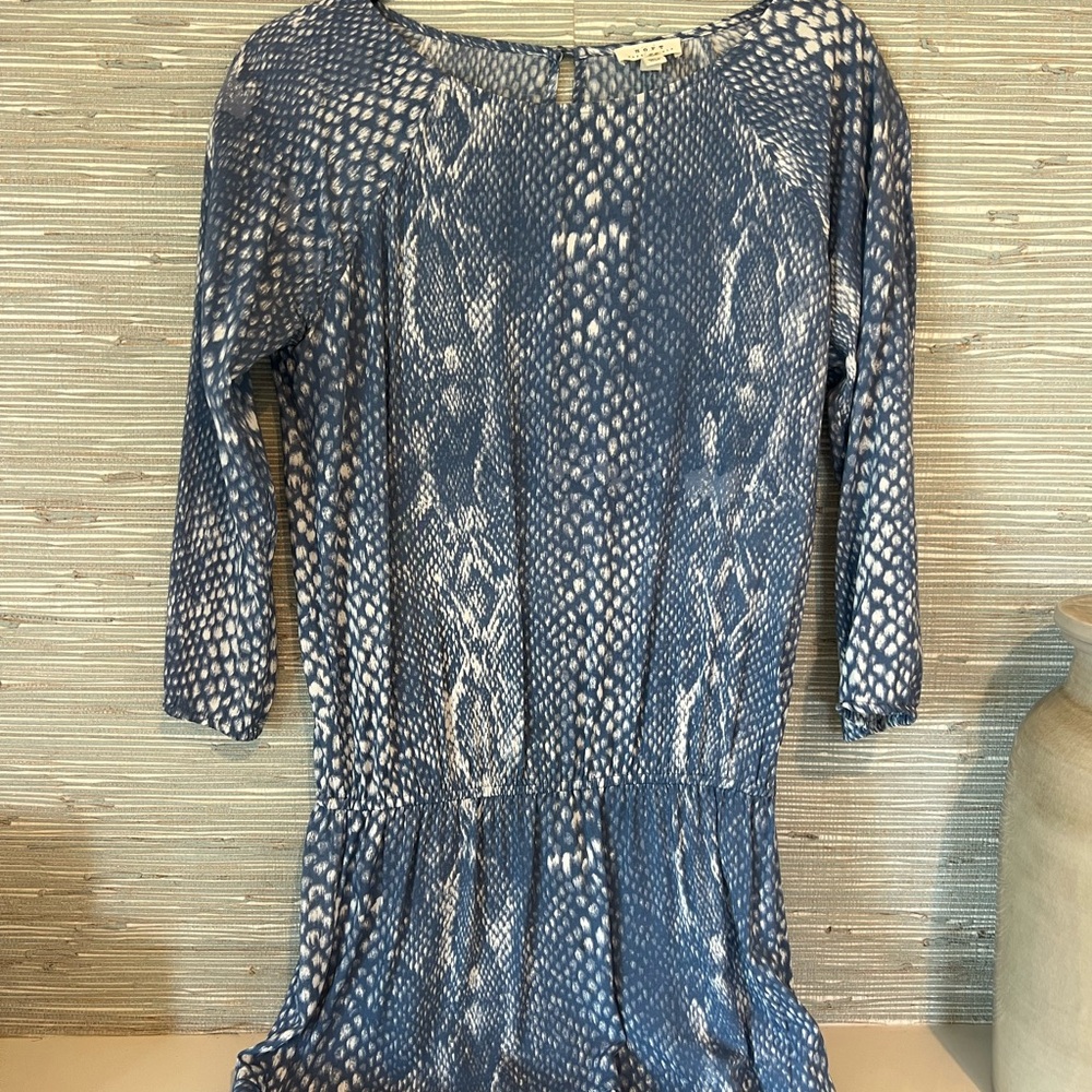 Soft Joie Blue and White Dress